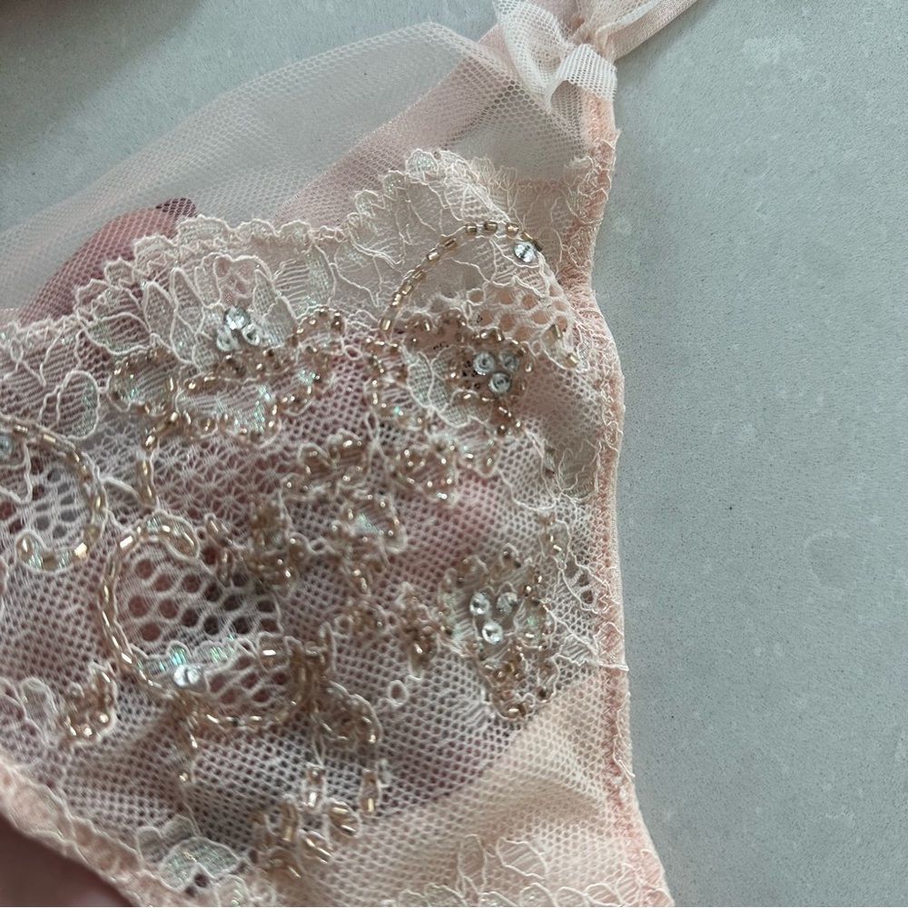 Victoria's Secret Dream Angels Fashion Show 2014 Beaded Bra 34C & Thong M Set - Picture 7 of 14